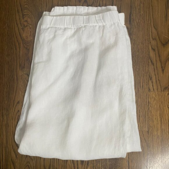 J.Jill Love Linen cropped white pants size 2X women's - Picture 4 of 5